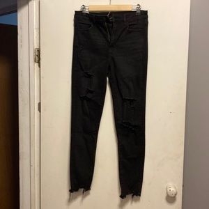 American Eagle Destroyed Next Level Stretch Jeggings